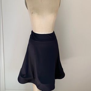 Custom Crepe Back Satin Flare Skirt
